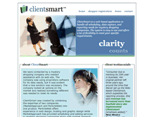 Tablet Screenshot of clientsmart.com